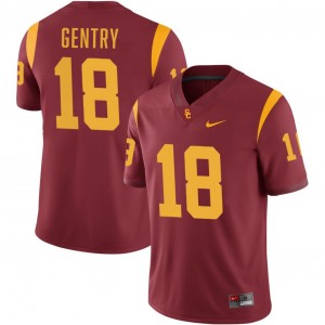 Mens Football University of Southern California #18 Eric Gentry 2025-26 College Jerseys - Cardinal
