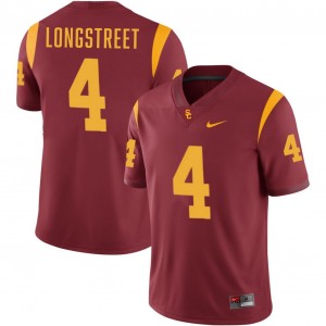 Mens Football University of Southern California #4 Husan Longstreet Replica College Jerseys - Cardinal