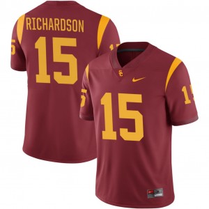 Men Football USC Trojans #15 Jaden Richardson Limited College Jerseys - Cardinal