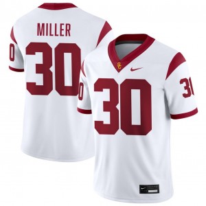 Men Football SC #30 King Miller 2025-26 College Jersey - White