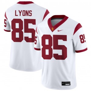 Men's Football USC Trojans #85 Walker Lyons Player College Jerseys - White