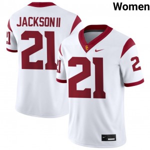 Women's Football USC #21 Bryan Jackson Game College Jersey - White