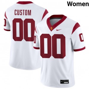 Women's Football USC #00 Custom 2025-26 College Jersey - White