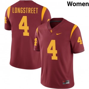 Womens Football USC #4 Husan Longstreet High School College Jerseys - Cardinal