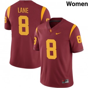 Women's Football Trojans #8 Ja'Kobi Lane Player College Jerseys - Cardinal