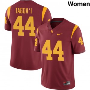 Women Football The USC Trojan Family #44 Matai Tagoa'i University College Jersey - Cardinal