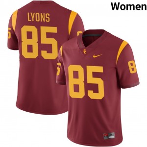 Women's Football USC #85 Walker Lyons Player College Jerseys - Cardinal