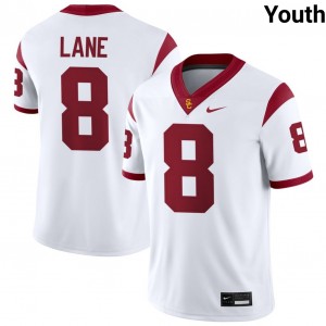Youth Football University of Southern California #8 Ja'Kobi Lane Alumni College Jersey - White