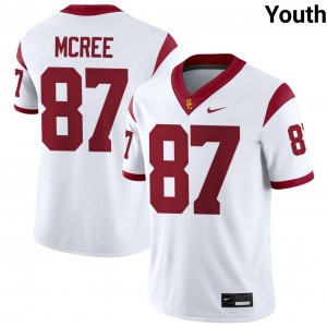 Youth Football SC #87 Lake McRee Alumni College Jersey - White