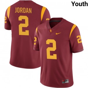 Youth Football USC #2 Waymond Jordan 2025-26 College Jersey - Cardinal