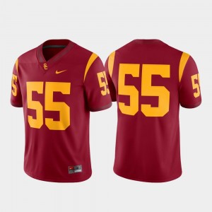 Men #55 Game Football USC Trojans college Jersey - Cardinal