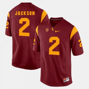 Mens USC Trojans #2 Pac-12 Game Adoree' Jackson college Jersey - Red