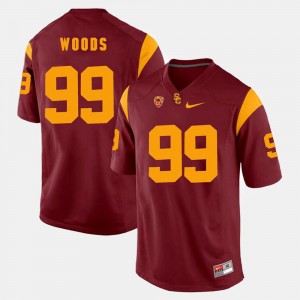 Men's USC Pac-12 Game #99 Antwaun Woods college Jersey - Red