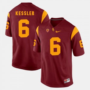 Men Pac-12 Game Trojans #6 Cody Kessler college Jersey - Red