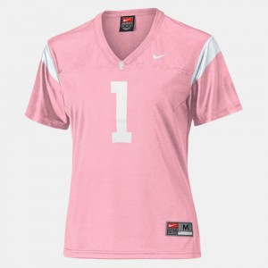 Ladies Football #1 USC college Jersey - Pink