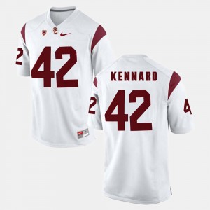 Mens Pac-12 Game #42 Trojans Devon Kennard college Jersey - White