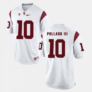 Men's USC Trojan #10 Pac-12 Game Hayes Pullard III college Jersey - White