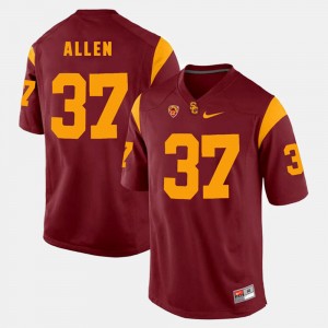 Mens Pac-12 Game USC Trojans #37 Javorius Allen college Jersey - Red