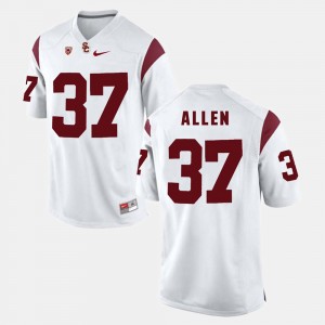 Men's Pac-12 Game Trojans #37 Javorius Allen college Jersey - White