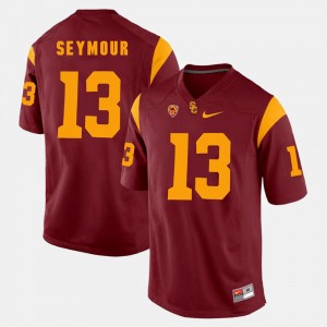 Men USC Trojans #13 Pac-12 Game Kevon Seymour college Jersey - Red