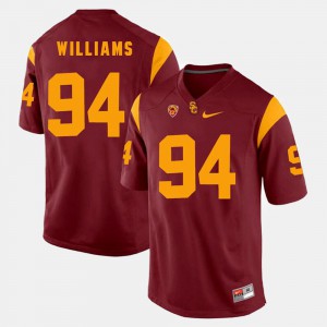 Mens #94 Pac-12 Game USC Leonard Williams college Jersey - Red