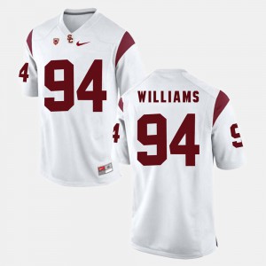 Men's #94 Trojans Pac-12 Game Leonard Williams college Jersey - White