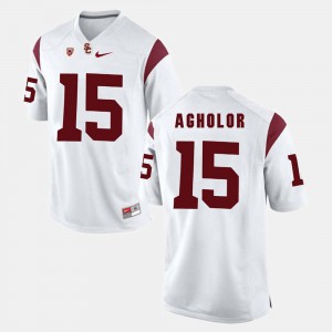 Men USC Trojans Pac-12 Game #15 Nelson Agholor college Jersey - White