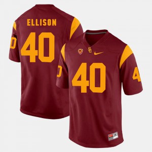 Men's #40 USC Trojans Pac-12 Game Rhett Ellison college Jersey - Red