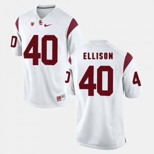 Men Pac-12 Game #40 USC Rhett Ellison college Jersey - White