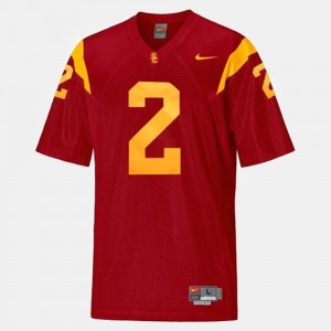 Youth(Kids) USC #2 Football Robert Woods college Jersey - Red