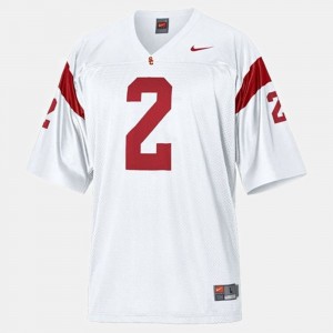 Kids #2 Football USC Trojans Robert Woods college Jersey - White