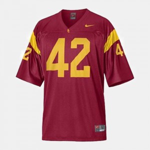 Kids USC Trojans #42 Football Ronnie Lott college Jersey - Red