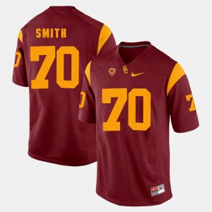 Men's Trojans #70 Pac-12 Game Tyron Smith college Jersey - Red