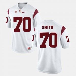 Mens USC Trojans #70 Pac-12 Game Tyron Smith college Jersey - White
